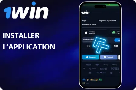 Installation de l'application 1win